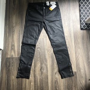 H&M skinny leather pants